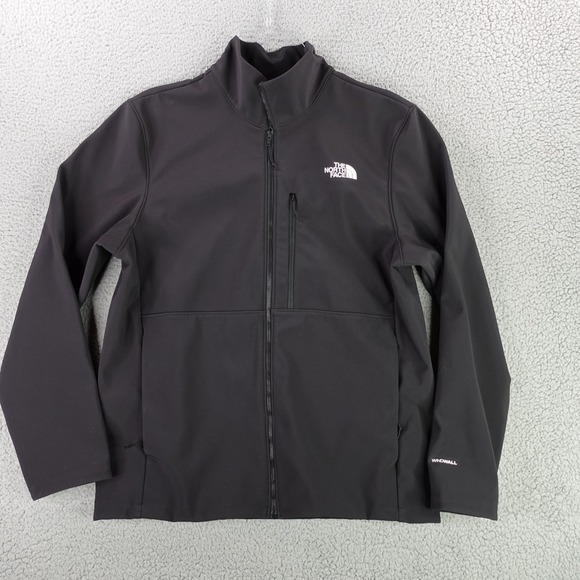 The North Face Jacket Mens Large Black WindWall Apex Bionic Softshell - Picture 1 of 11